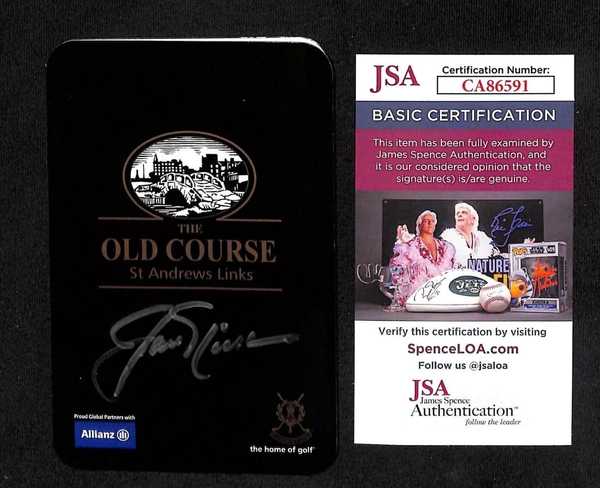 Card de Scor St. Andrews Old Course cu Autograf Original