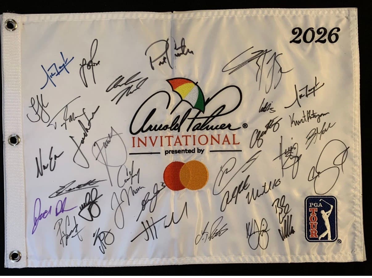 Steag Oficial Arnold Palmer Invitational 2026 — Semnat de 33 de Jucători PGA Tour